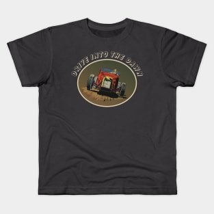 The Moonshiners hot rod. "Drive Into The Dawn". Kids T-Shirt